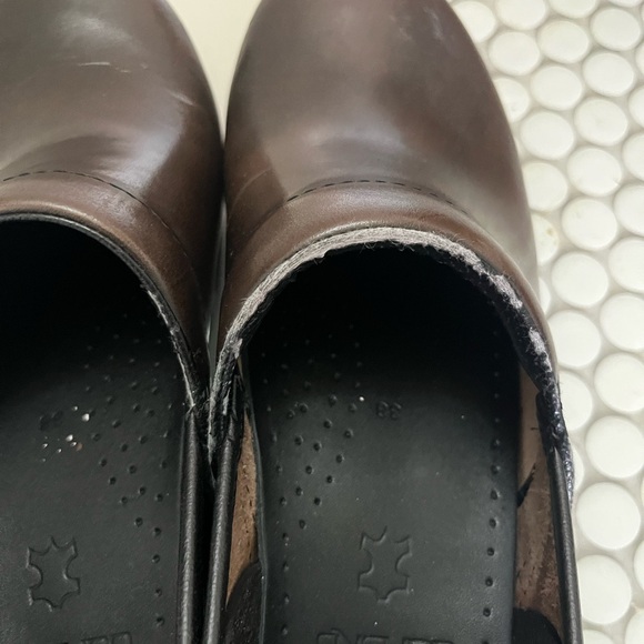 Dansko Classic Brown Leather Slip-On Loafers - Picture 6 of 10